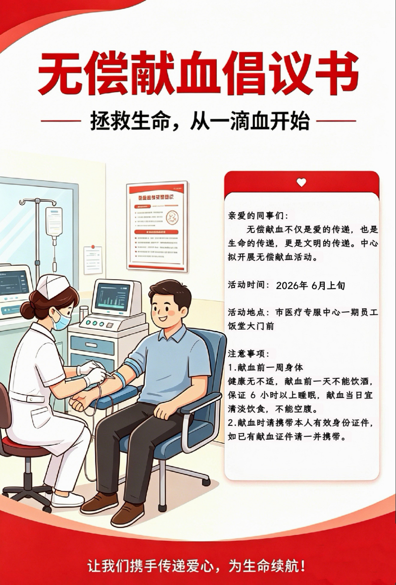 无偿献血倡议宣传画报.jpg