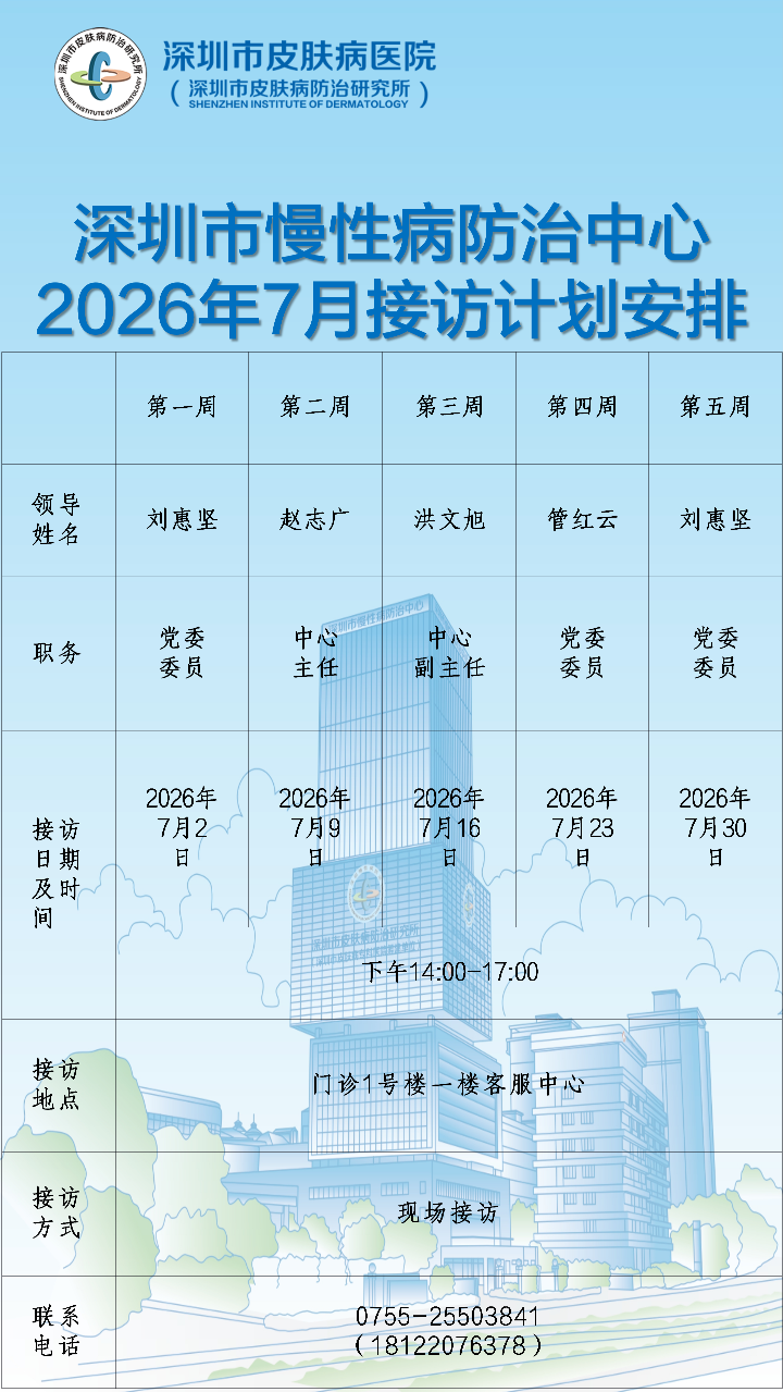 深圳市慢性病防治中心2026年7月领导接访计划安排表.jpeg